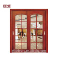 Conception en bois d&#39;intérieur de porte de balcon en verre en bois élégant adaptée aux besoins du client